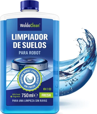 Los Mejores Robots Aspiradoras Inteligentes 2025: Guía Definitiva + TOP 4 Más Potentes y Avanzados para Hogares del Futuro 2 WoldoClean Limpiador de suelos para robots 750ml - Ideal para aspiradoras inteligentes