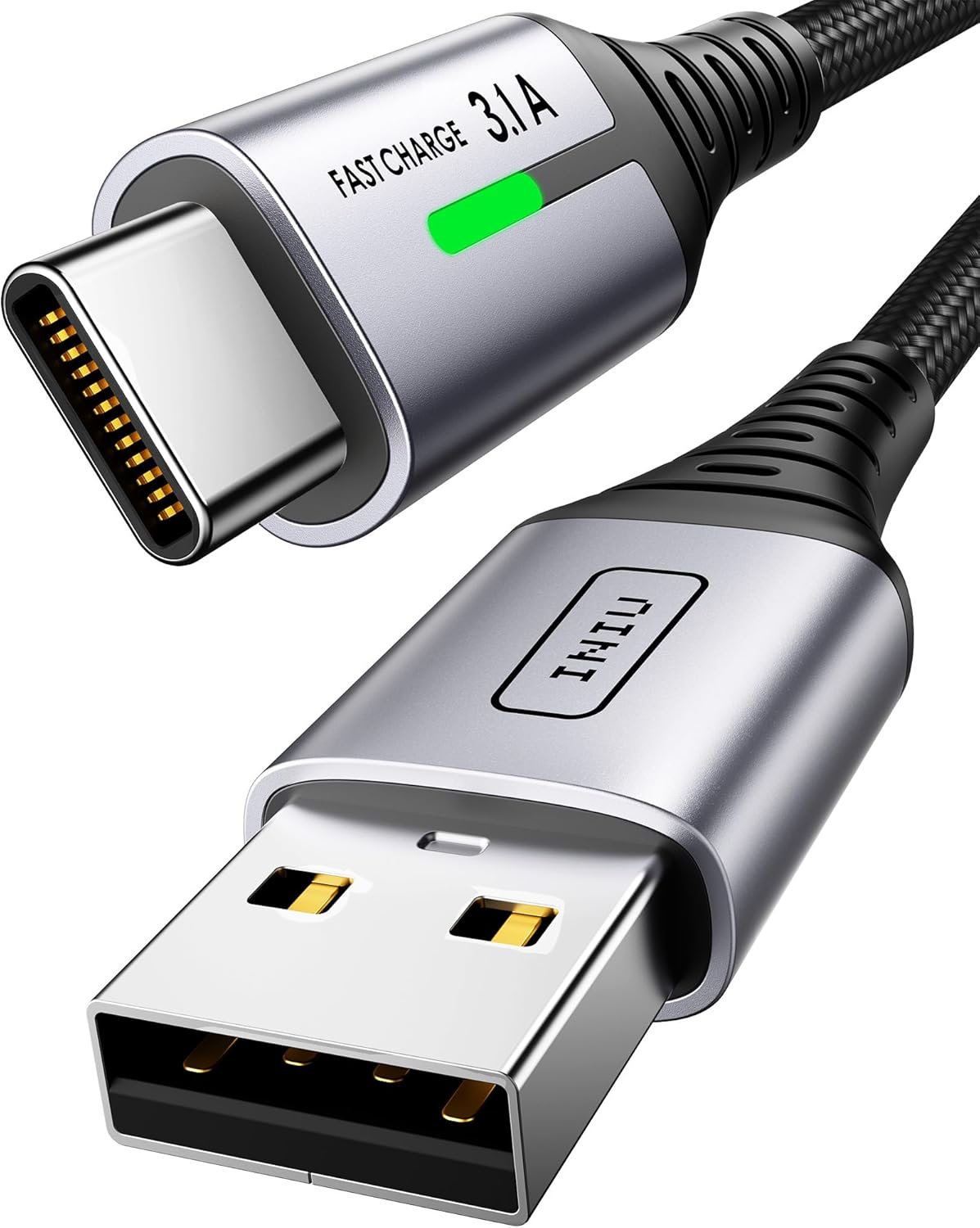 INIU Cable USB A a USB C 2m carga rápida trenzado