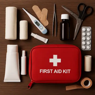 describe el kit de emergencia botiquin primeros auxilios