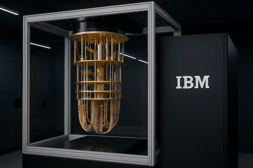 title="IBM Quantum Starling: Superordenador cuántico con 200 cúbits lógicos y arquitectura modular" Imagen del IBM Quantum Starling, el superordenador cuántico de próxima generación con arquitectura modular, 200 cúbits lógicos y capacidad para ejecutar 100 millones de operaciones, desarrollado por IBM en 2025 para liderar la computación cuántica global.